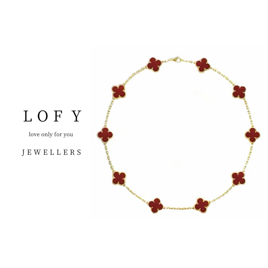 LOFY  十花时尚百搭轻奢气质项链-J