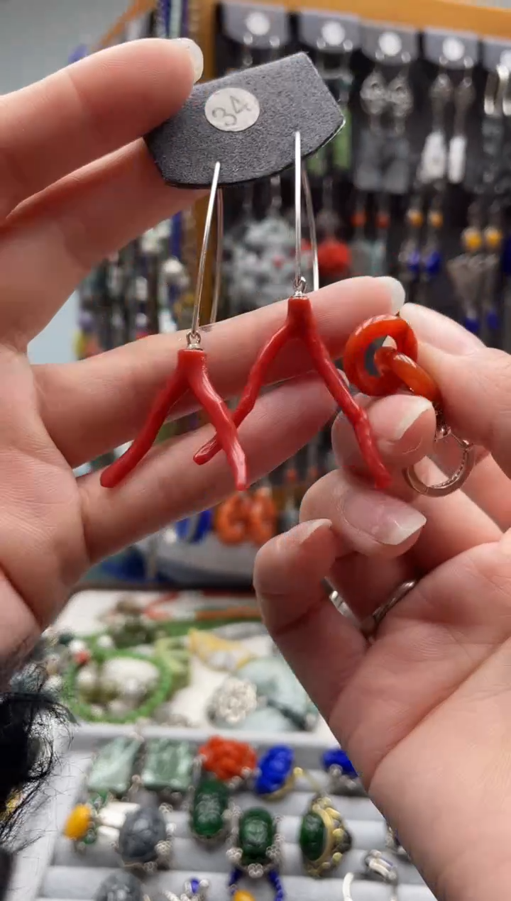 【闪购商品】翡翠耳饰银S925镶嵌饰品