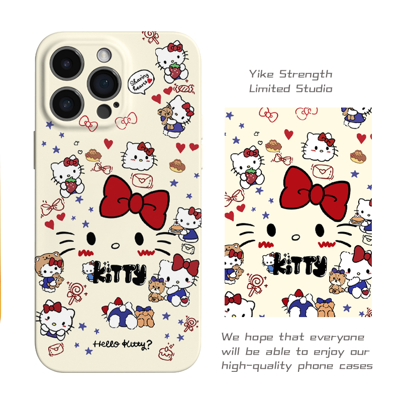 凯蒂猫集合菲林软壳进口光面适用iphone苹果13rpomax/14/16pro