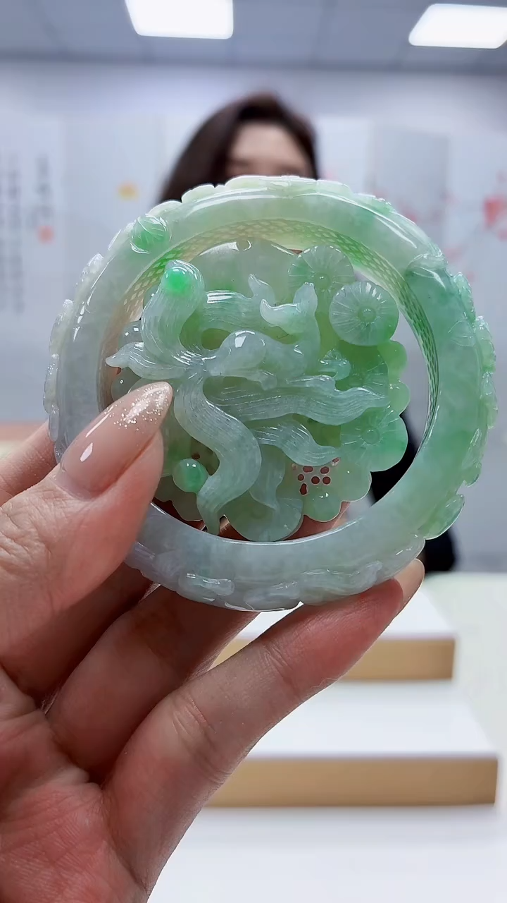 未镶嵌定制翡翠4829MM-毛货套镯145