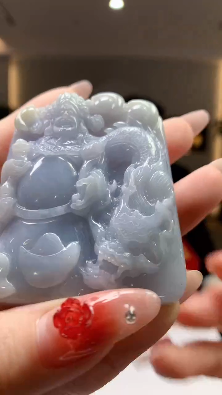 【闪购商品】定制翡翠未镶嵌1083ry-毛货挂件2