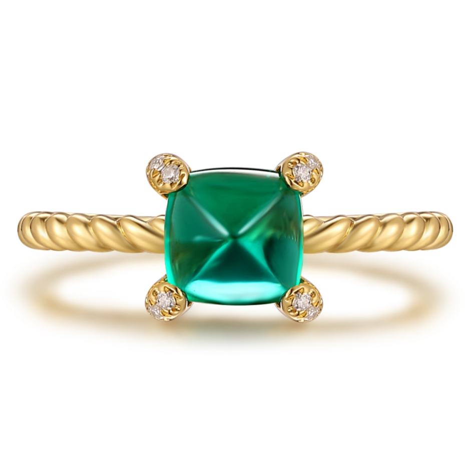 培育祖母绿【大奇专属】s925戒指 1.3ct左右 JSWL061902