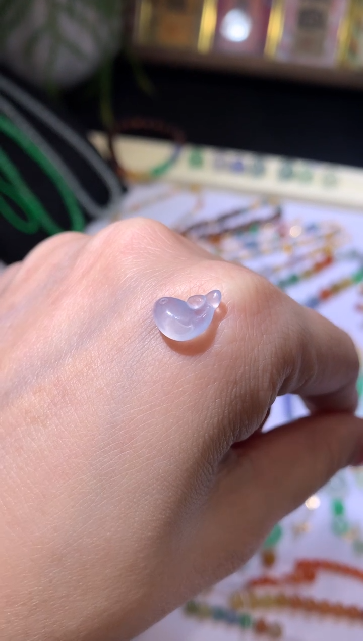 【闪购商品】定制翡翠未镶嵌10*7.4*3.5小海豚780+78