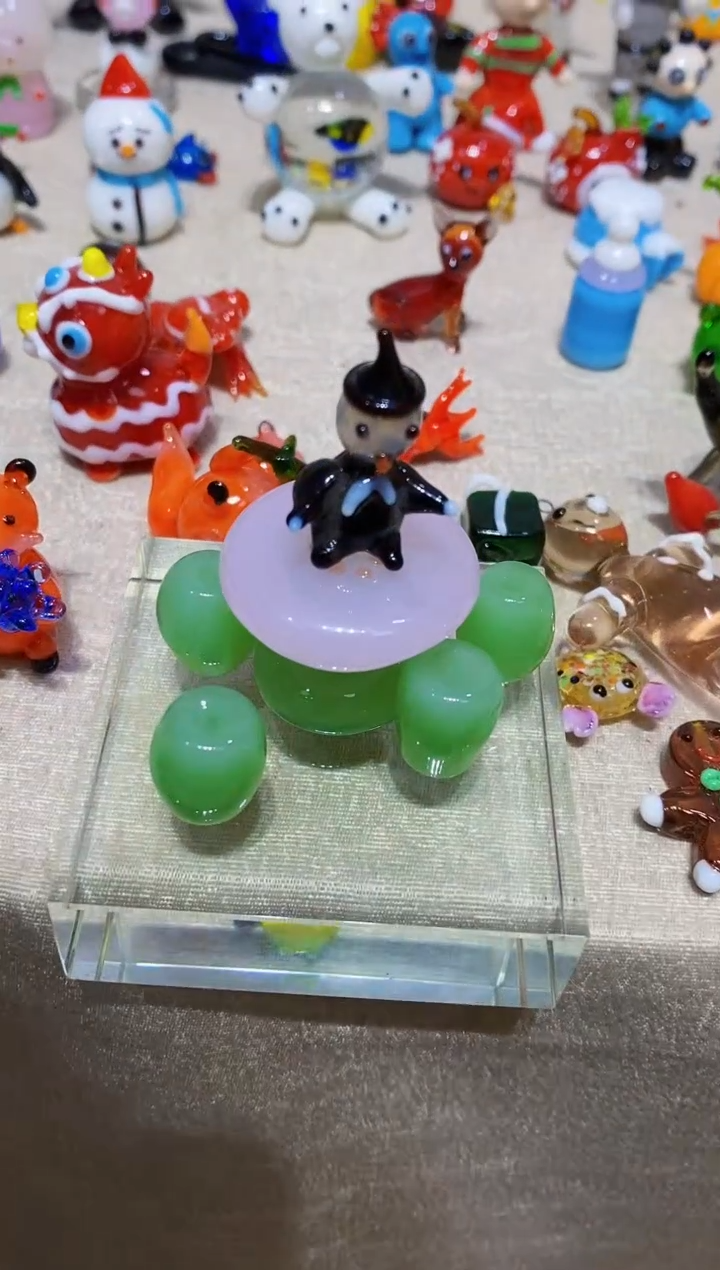 【闪购商品】琉璃手工艺品一套桌椅（不带底座）