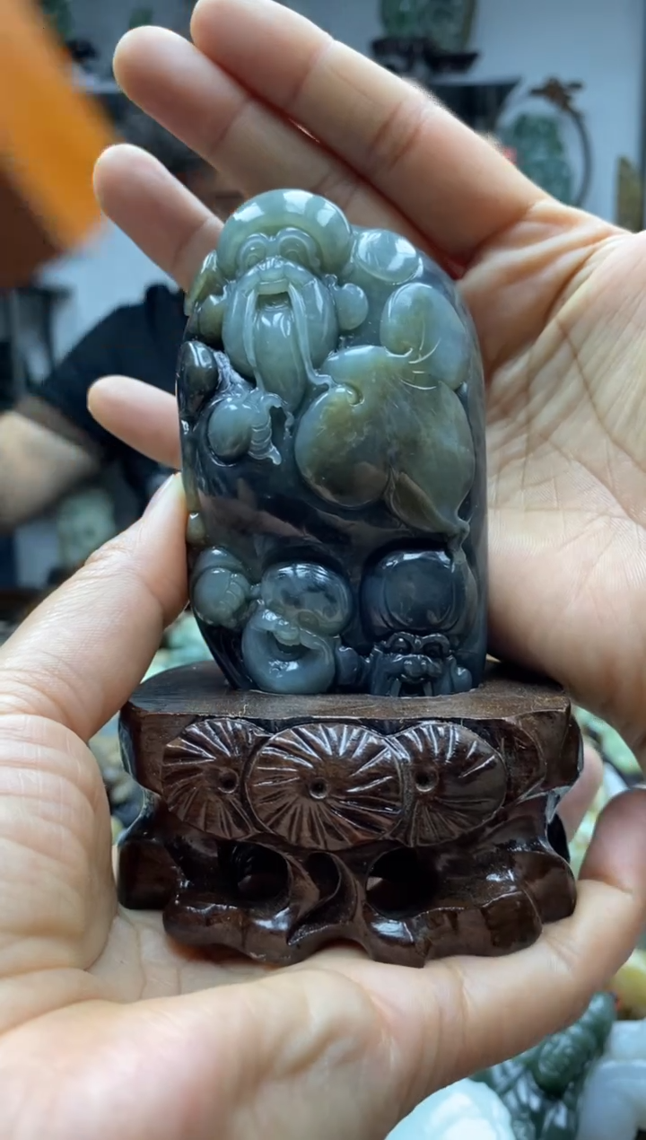 和田玉未镶嵌摆件1