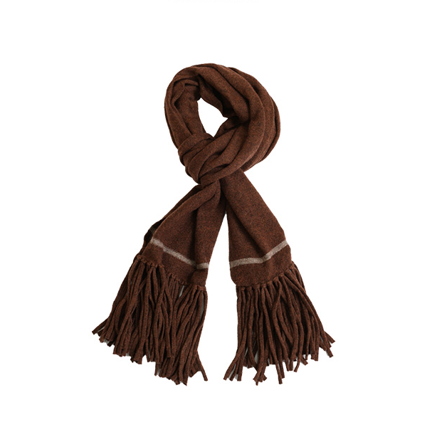 翎禾LINGHE-「圣诞夜」-山羊绒百搭纯色保暖披肩围巾