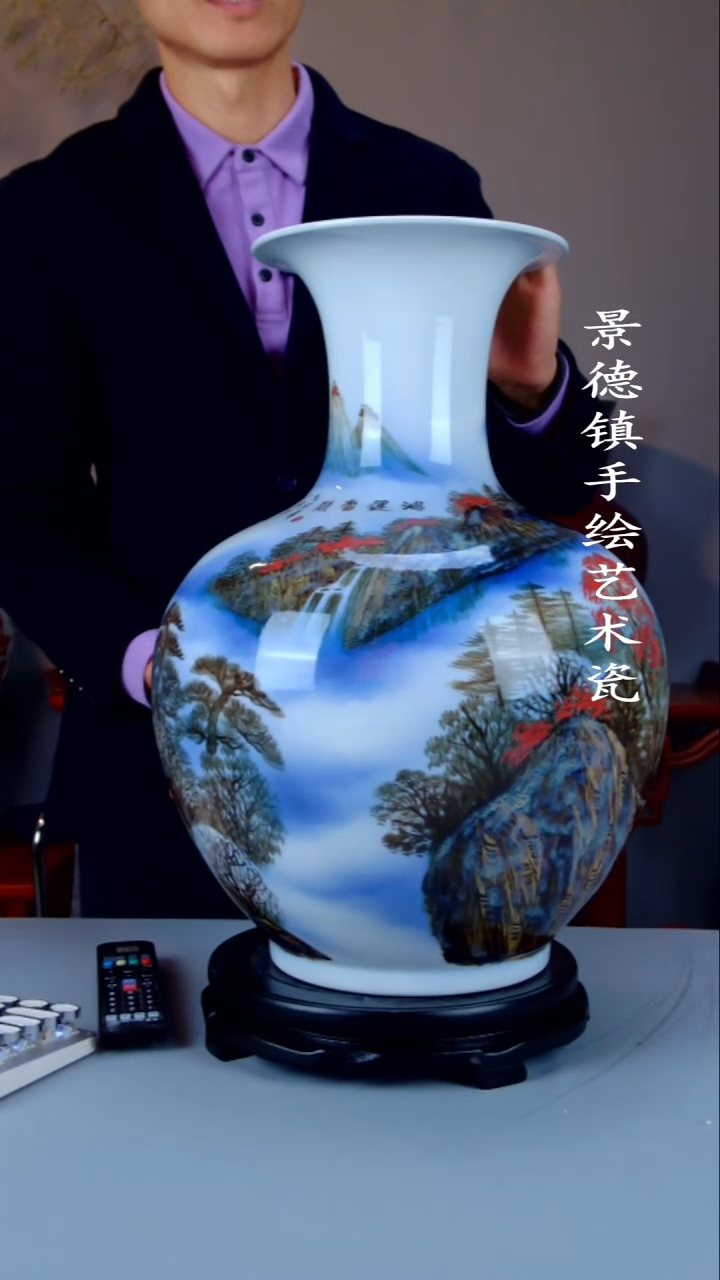 摆件陶瓷景德镇手工手绘陶瓷摆件27