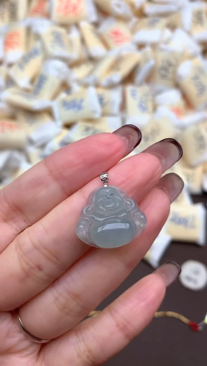 【闪购商品】翡翠挂件18K金镶嵌一