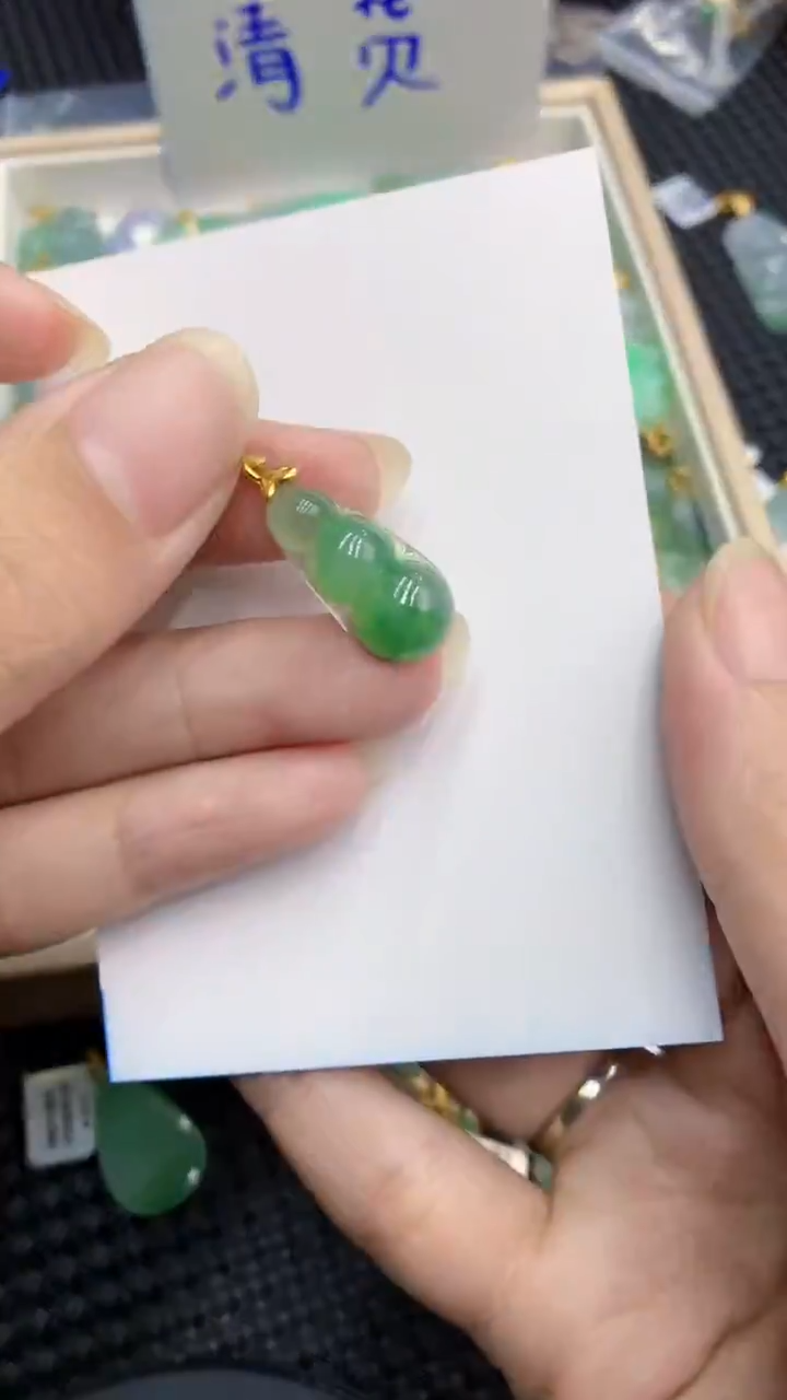 【闪购商品】翡翠颈饰18K金镶嵌            8