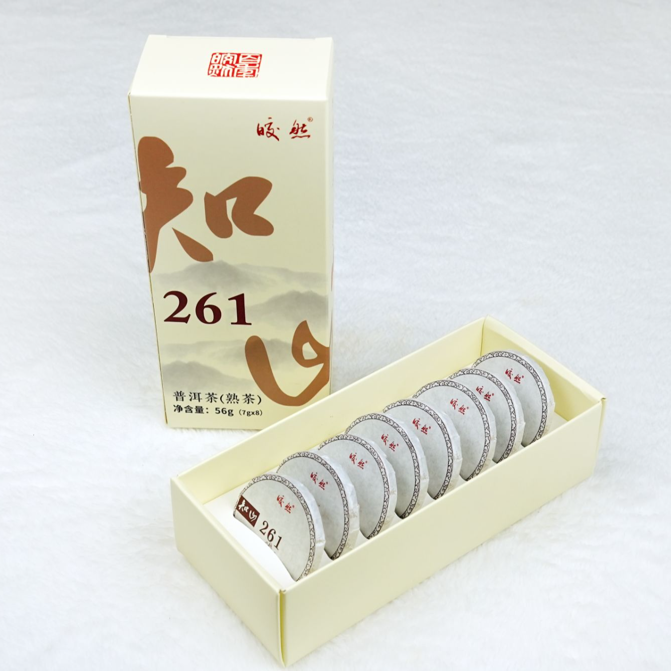 知山系列试喝装【261熟茶，631红茶，861糯香熟茶，733生茶】各一片