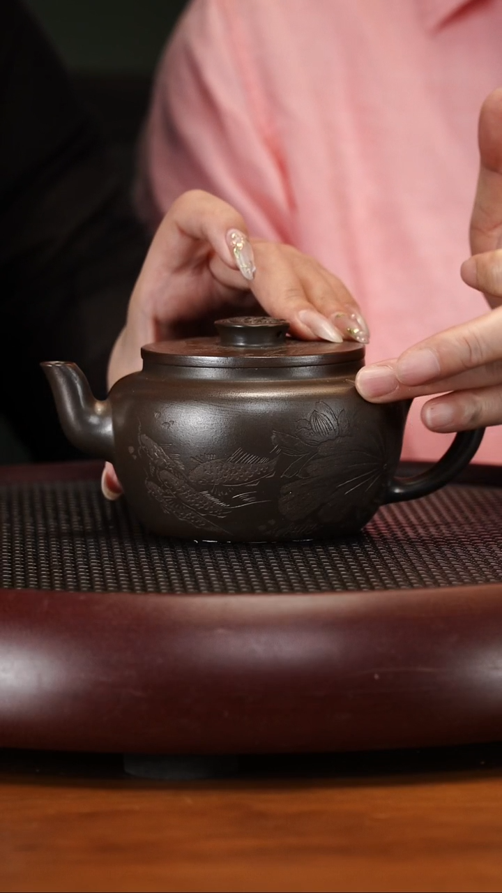 茶壶紫砂5103ZXJ灵泉天星紫金砂300cc