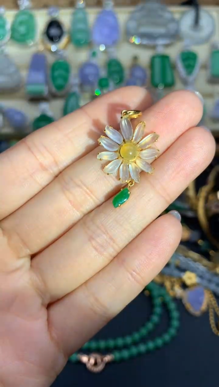 【闪购商品】翡翠颈饰18K金镶嵌364-中国好珍宝