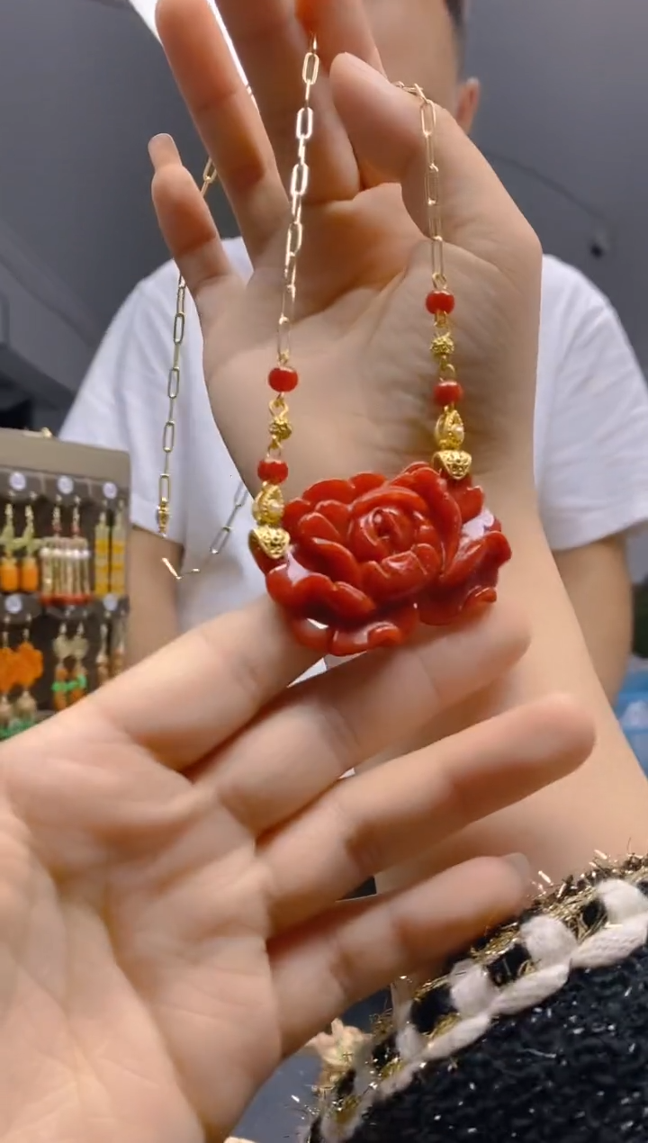 【闪购商品】翡翠耳饰合金341翡翠锁骨链