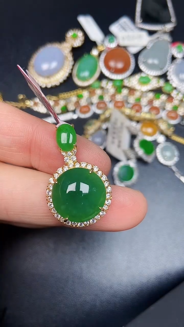 银S925镶嵌戒指翡翠1830