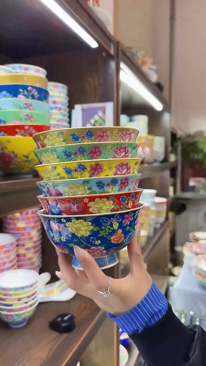 【闪购商品】瓷片5英寸饭碗6个景德镇餐具 