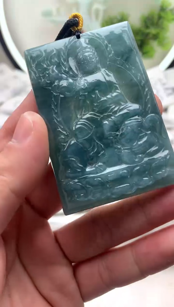 【闪购商品】翡翠颈饰未镶嵌普贤【品质一般介意慎拍】