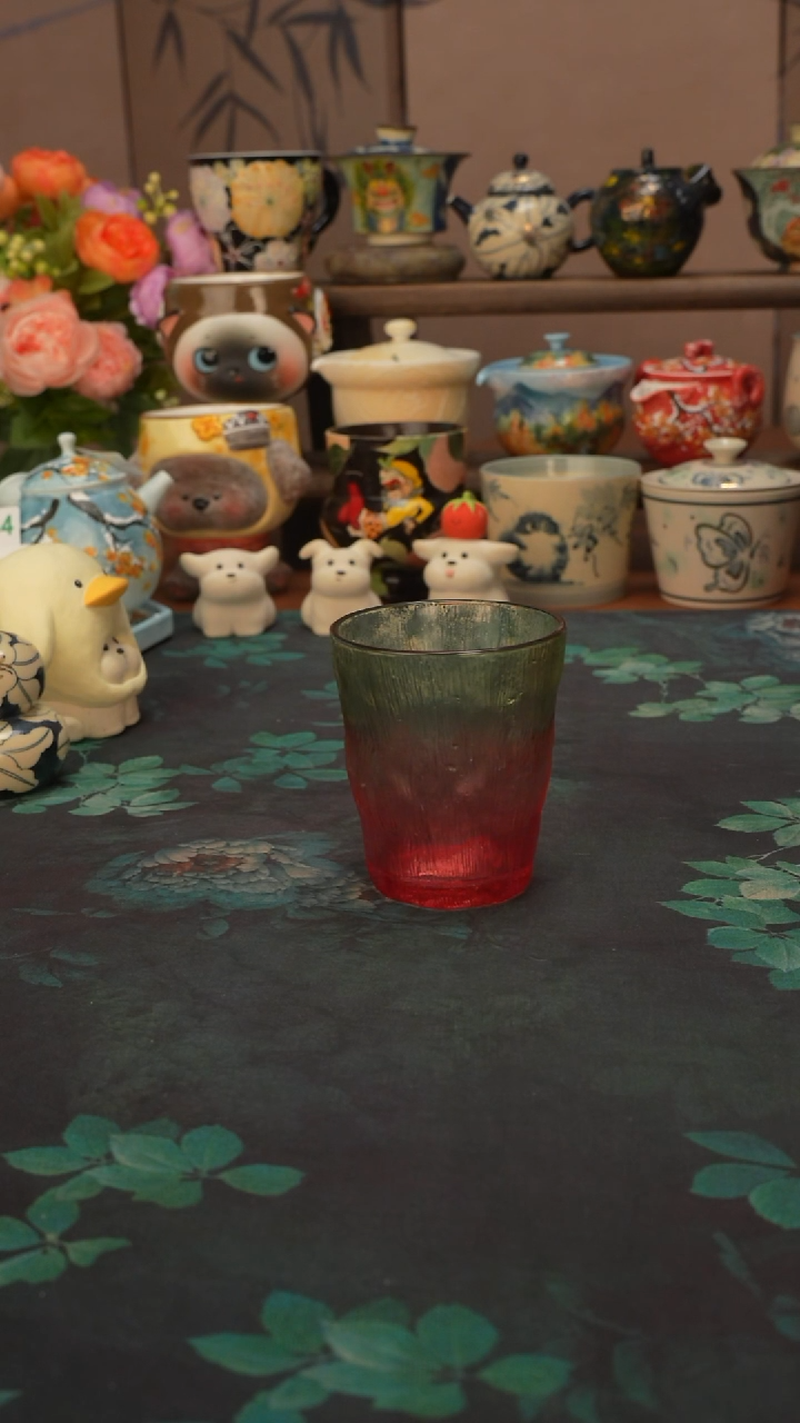 【落单】渐变红手握杯