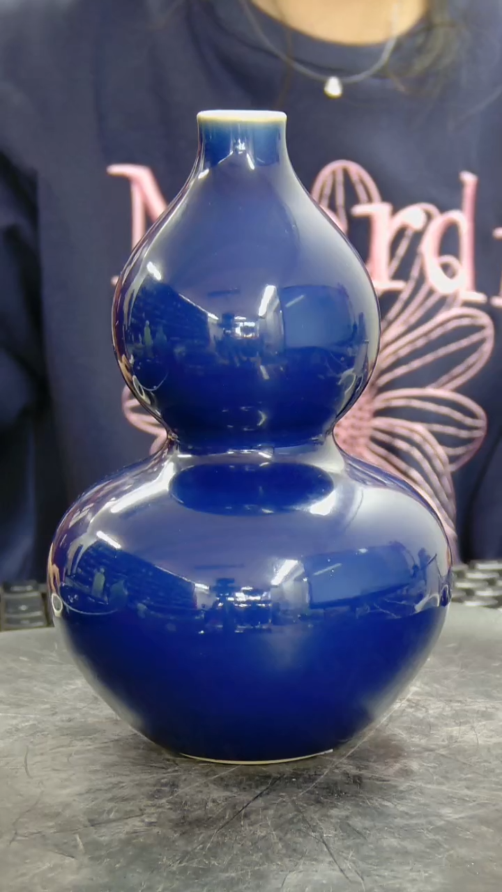 瓶霁蓝釉葫芦瓶#B0039#
