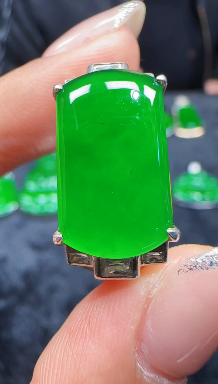 未镶嵌定制翡翠翡翠戒指129