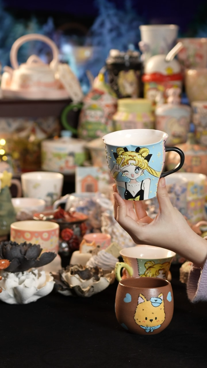 其他陶景德镇釉下彩手绘设计师款陶瓷