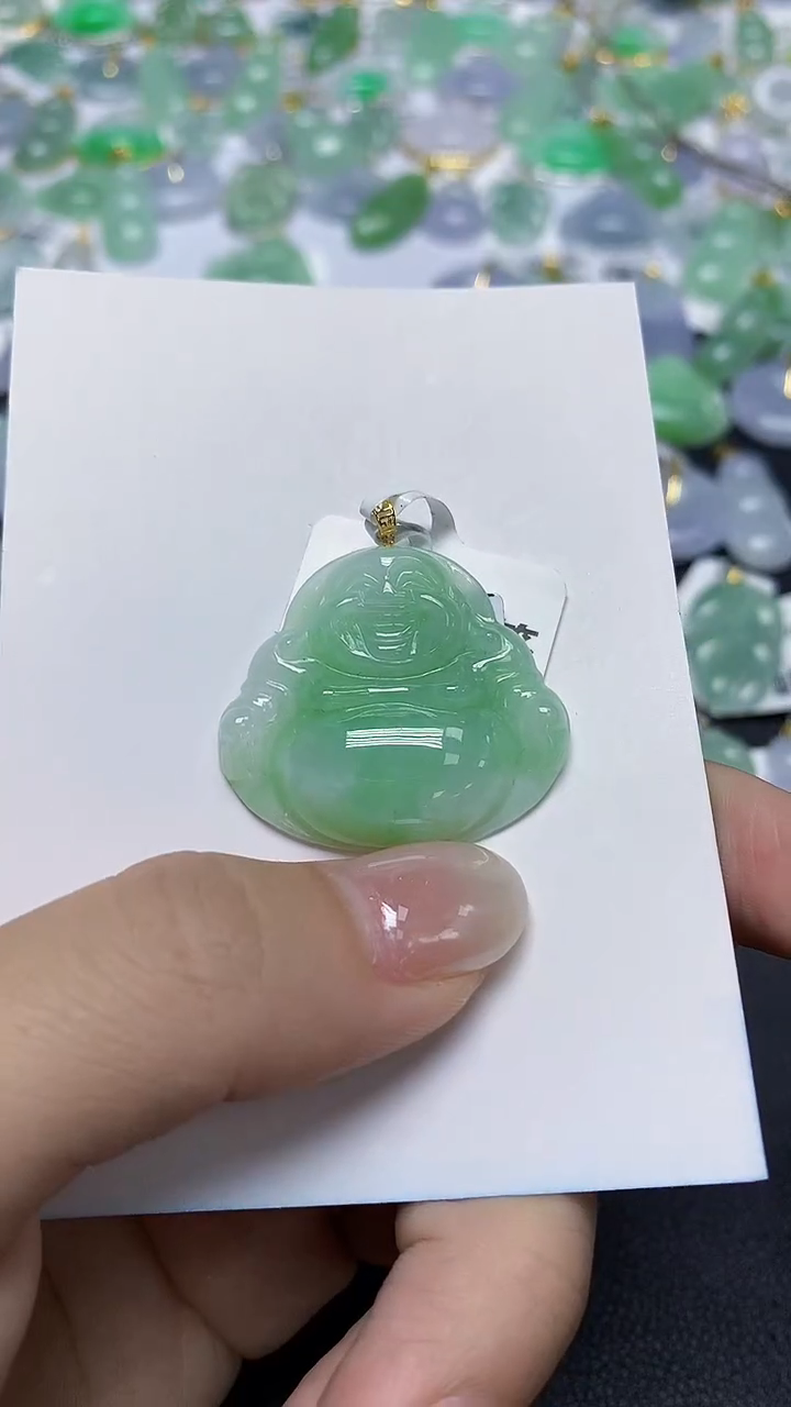 翡翠未镶嵌颈饰天然缅甸翡翠A货