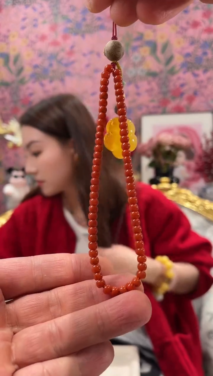 【闪购商品】南红玛瑙手机链未镶嵌南红手机链