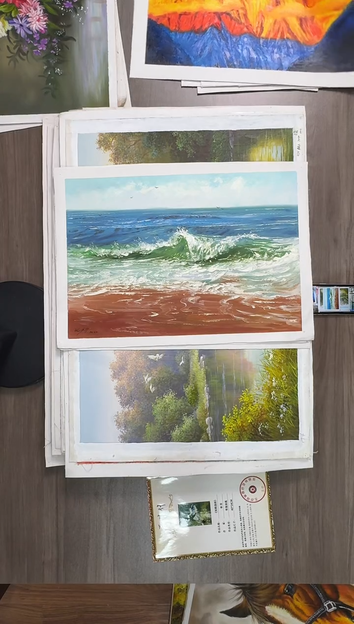 油画【175号】约53*35cm丨朝鲜原创纯手绘孤品油画丨顺丰包邮 