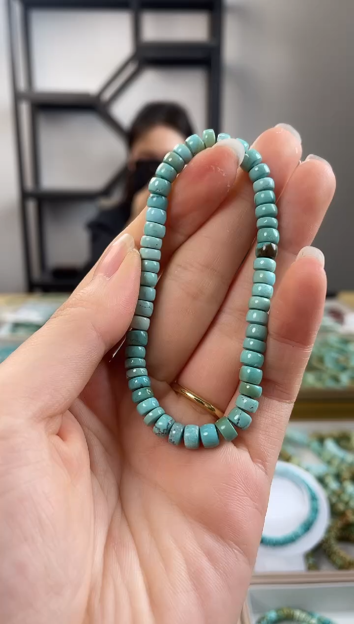 【闪购商品】绿松石珠宝奇石未镶嵌5.8+mm