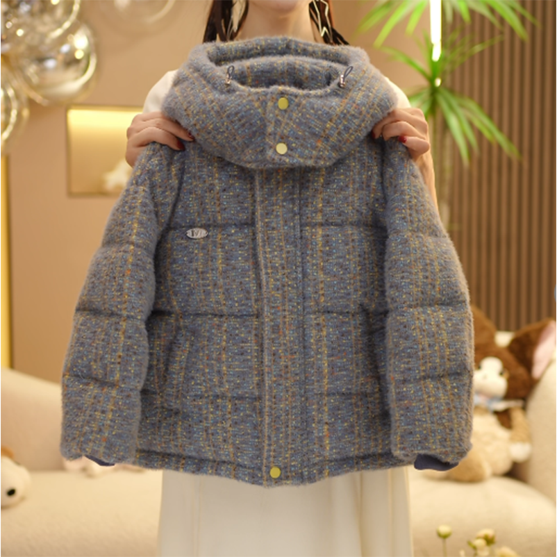 【现货现发】2025冬款儿童韩版时尚洋气宝宝加厚款连帽棉服外套保暖