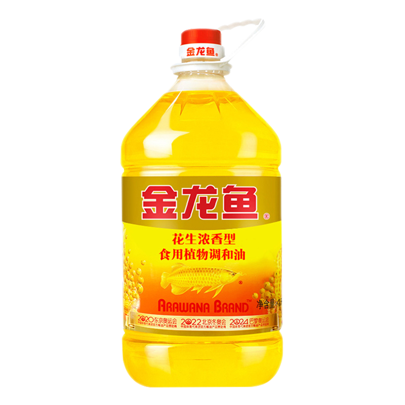 金龙鱼花生浓香型食用植物调和油4L