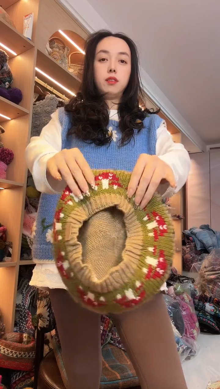 羊毛迪***9美丽如蘑菇帽