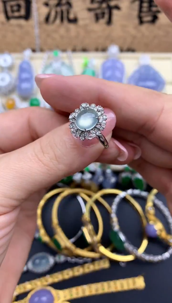 【闪购商品】翡翠戒指18K金镶嵌269-中国好珍宝