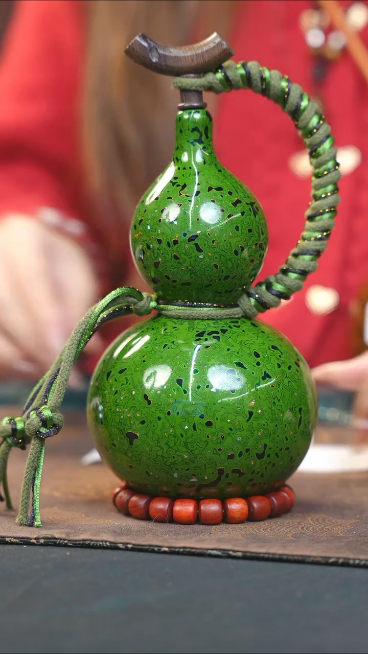 【闪购商品】WX294漆艺酒葫芦不包手串及旋转底座