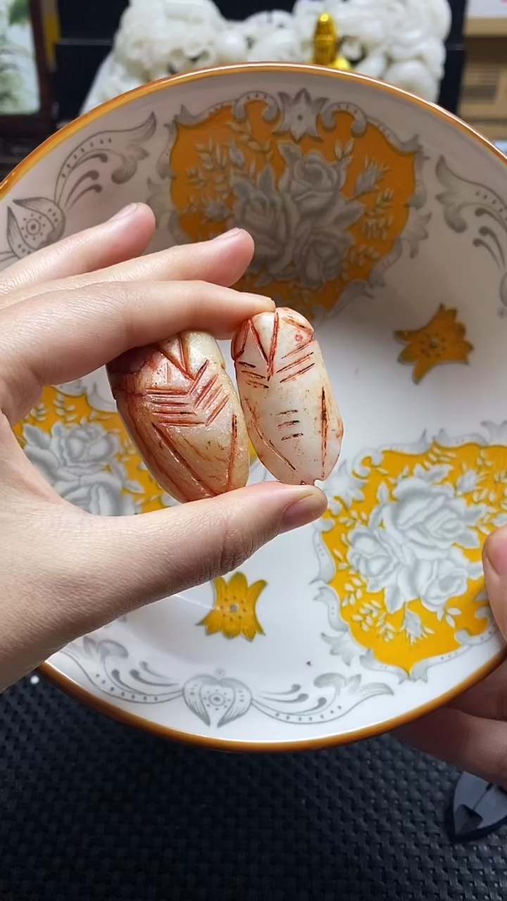 【闪购商品】瓷片瓷片 瓷器 摆件2个