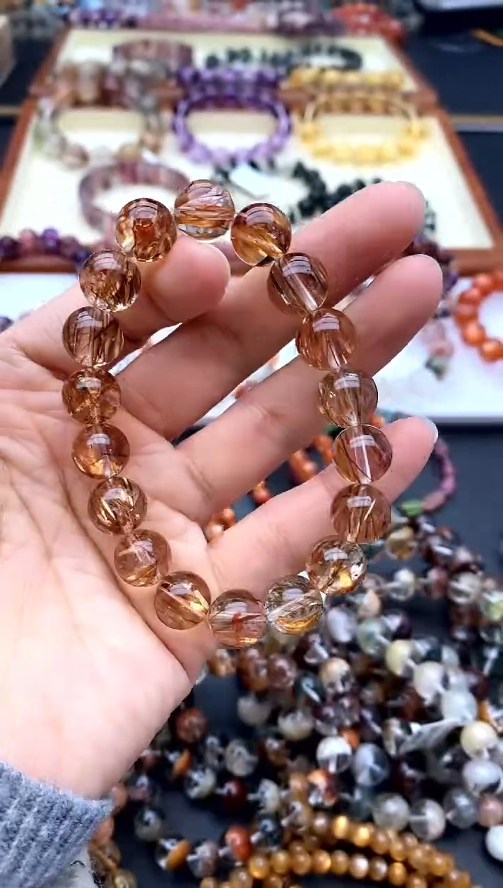 【闪购商品】水晶手链未镶嵌黄金超11.5