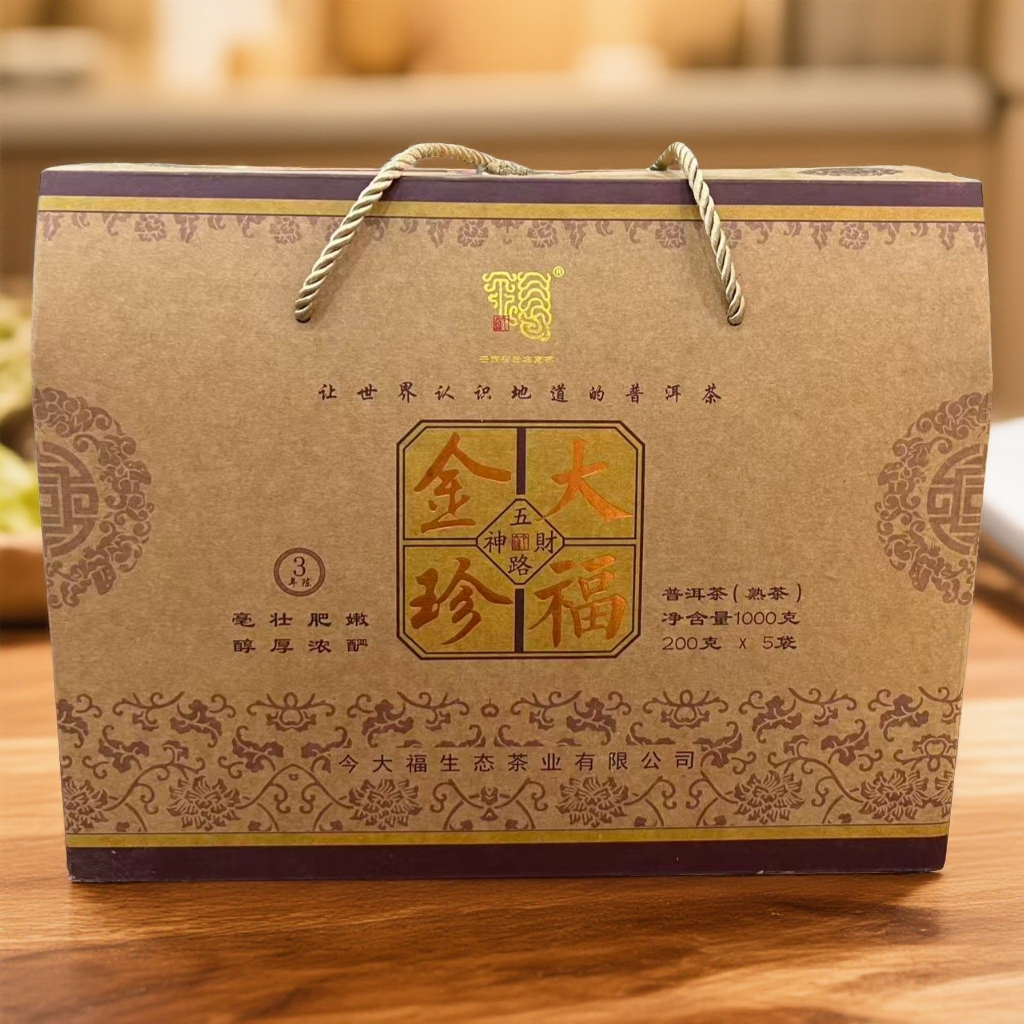 2019年JDF品牌大福金珍普洱茶200g（熟）