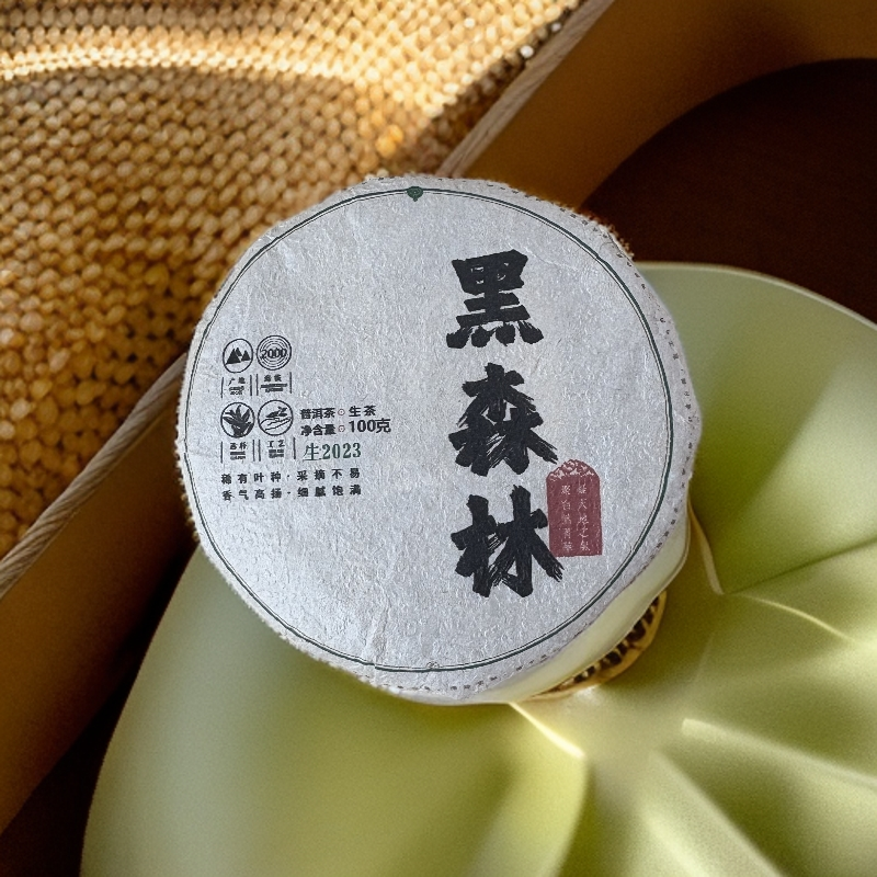 2023 年黑森林  普洱春茶 生茶 饼茶