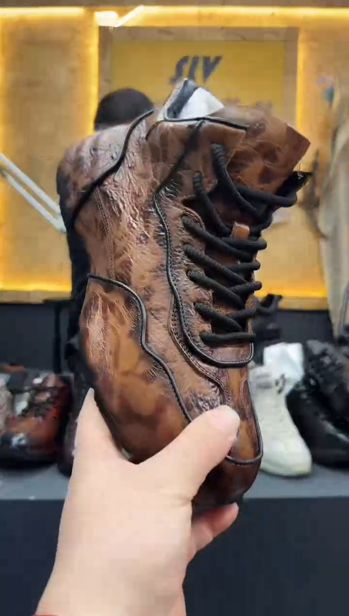 磨砂皮（牛皮）39码棉里棕色2358