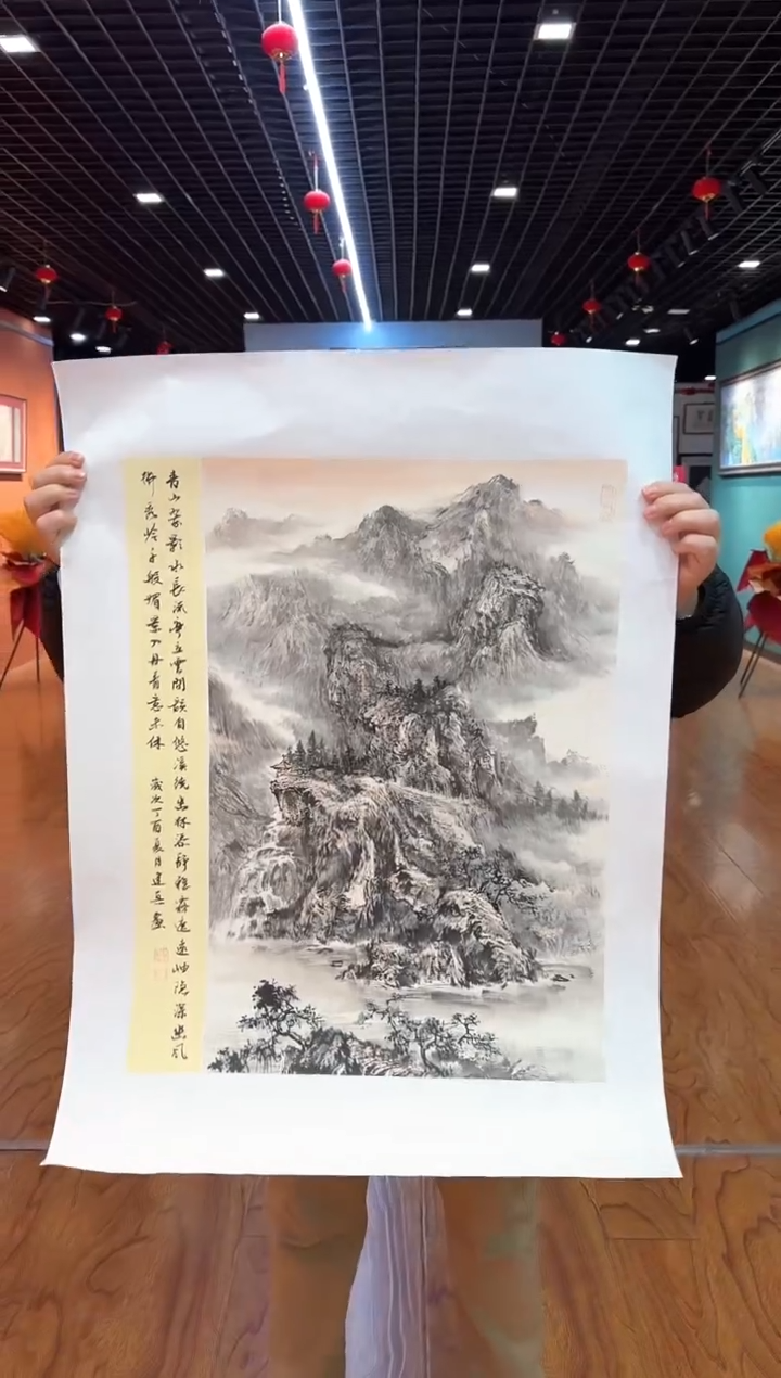 【闪购商品】国画周建真老师亲笔绘画作品27-6