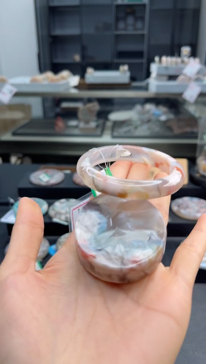 石英质玉手镯未镶嵌52圈口（赠送镯心）6680524