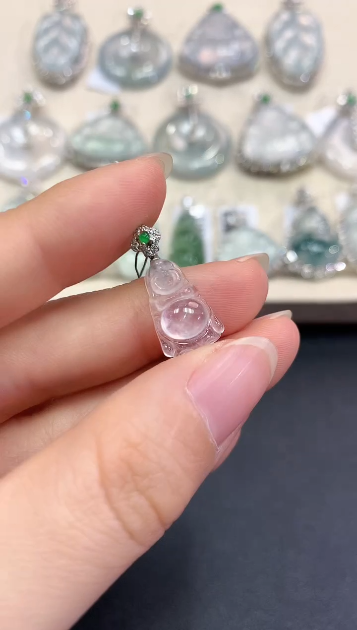 【闪购商品】翡翠颈饰18K金镶嵌C1       