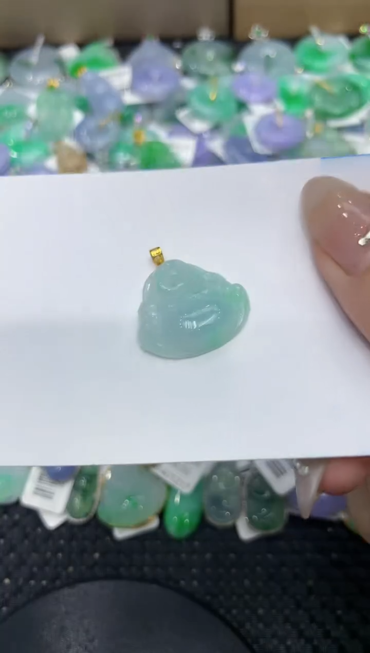 【闪购商品】翡翠颈饰18K金镶嵌222222222