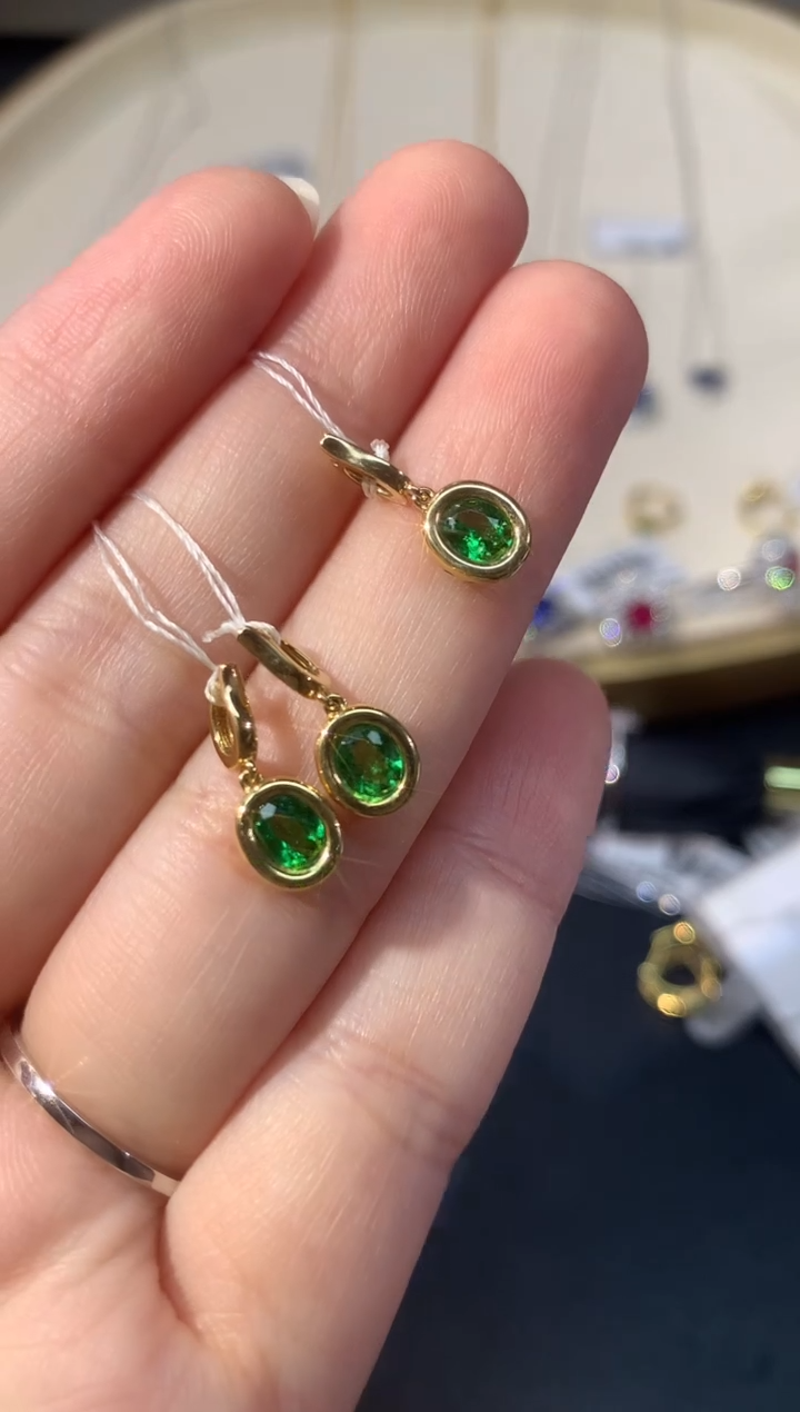 石榴石（沙弗莱）吊坠（不含链）18K金镶嵌A29 | 多样性发其一 | 1180