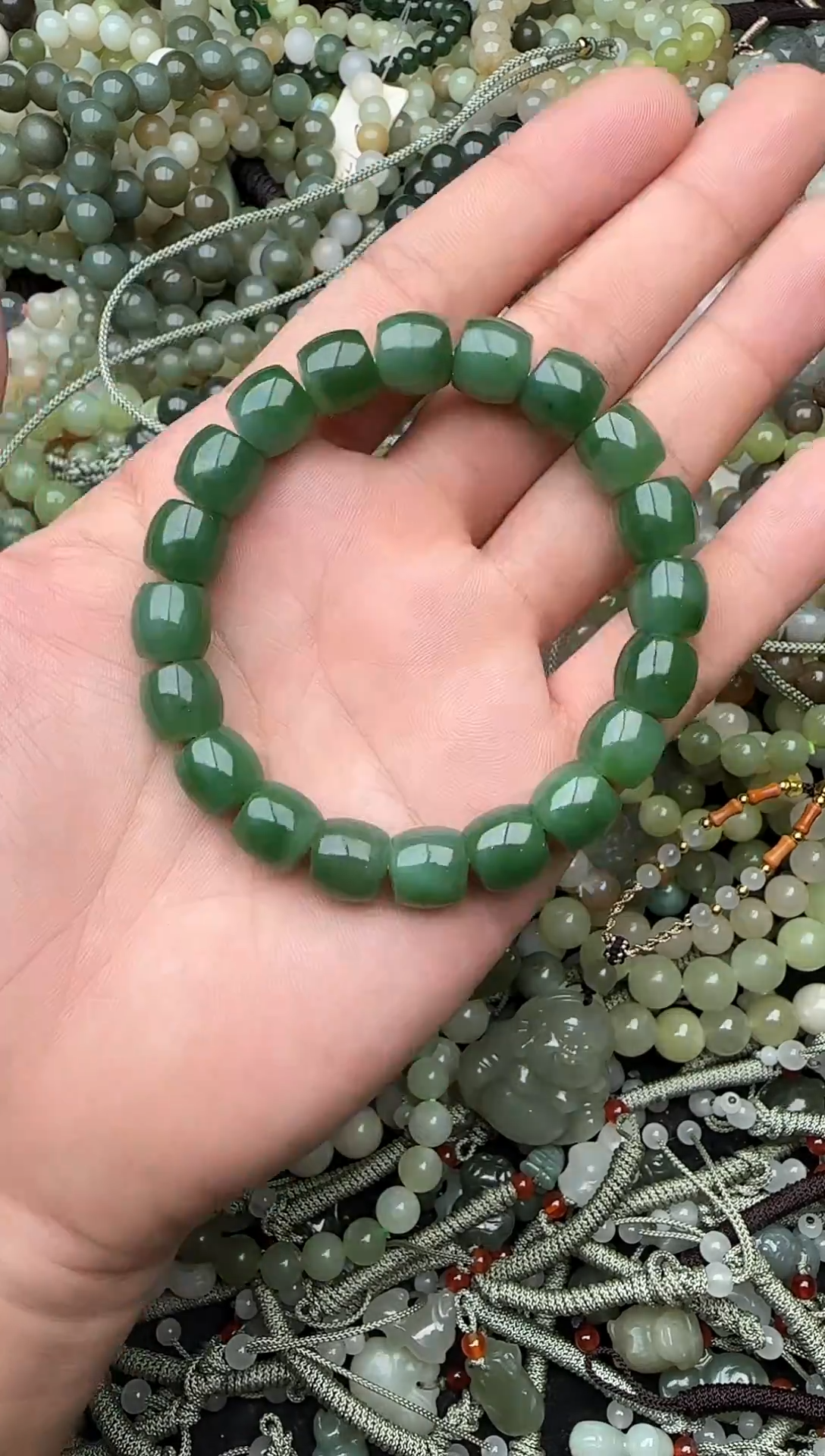 颈饰未镶嵌和田玉拍一发一