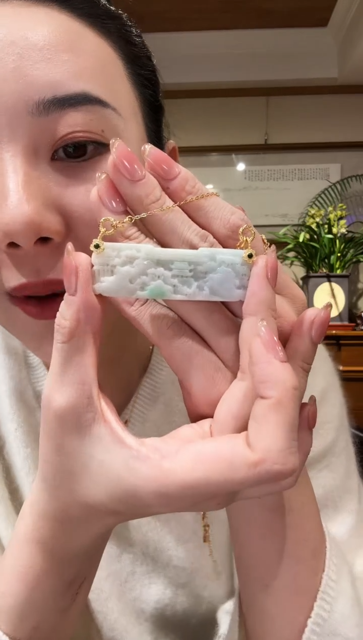 【闪购商品】翡翠颈饰未镶嵌国风