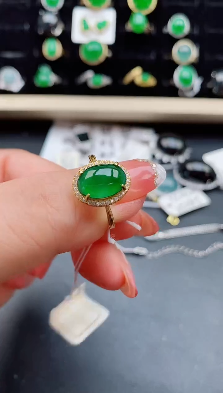 【闪购商品】翡翠戒指银S925镶嵌1212121