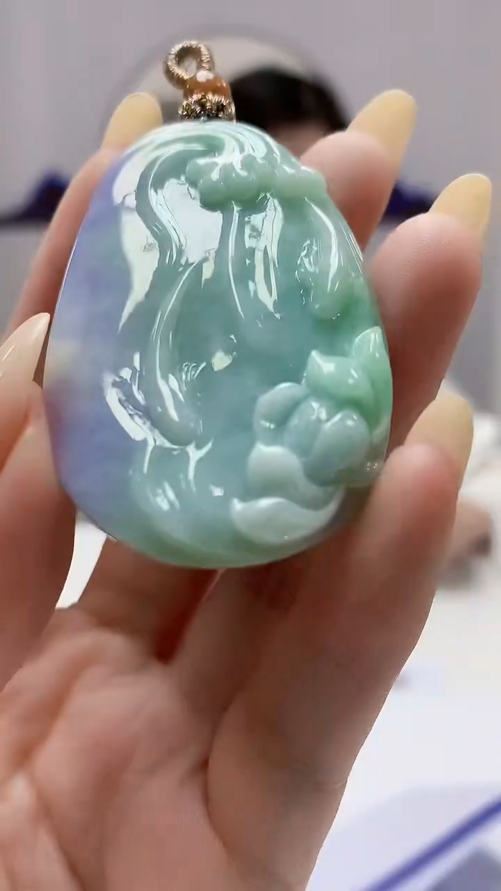 【闪购商品】定制翡翠未镶嵌0405DD-毛货挂件14