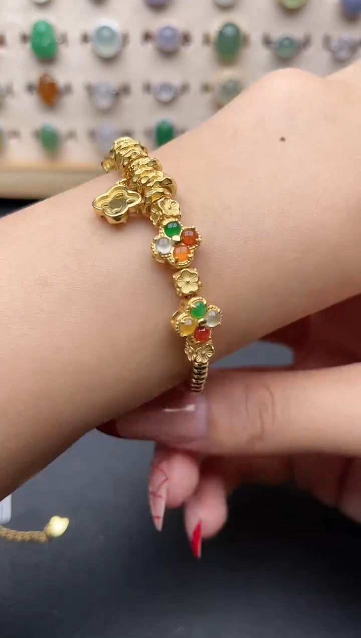 【闪购商品】翡翠戒指银S925镶嵌一物一证一礼盒