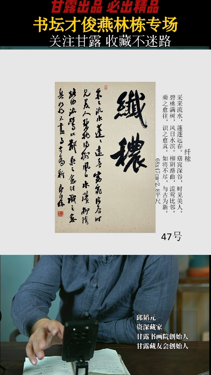【闪购商品】书法燕林栋47号1656甘露美术馆