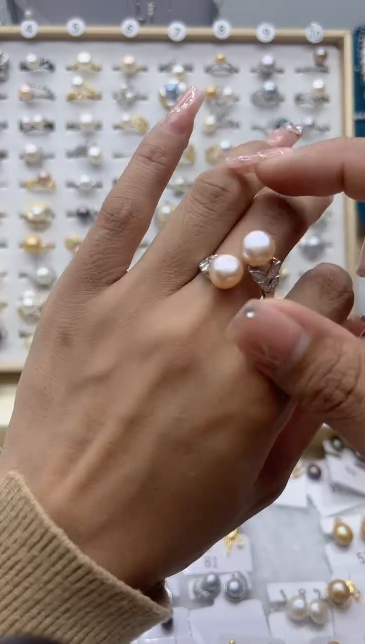 【闪购商品】淡水珍珠戒指合金65